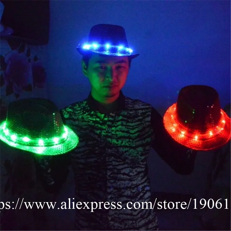 New Fashion Glow in Dark Light Up LED Hat Baseball Caps Luminous Holiday Hat Unisex05