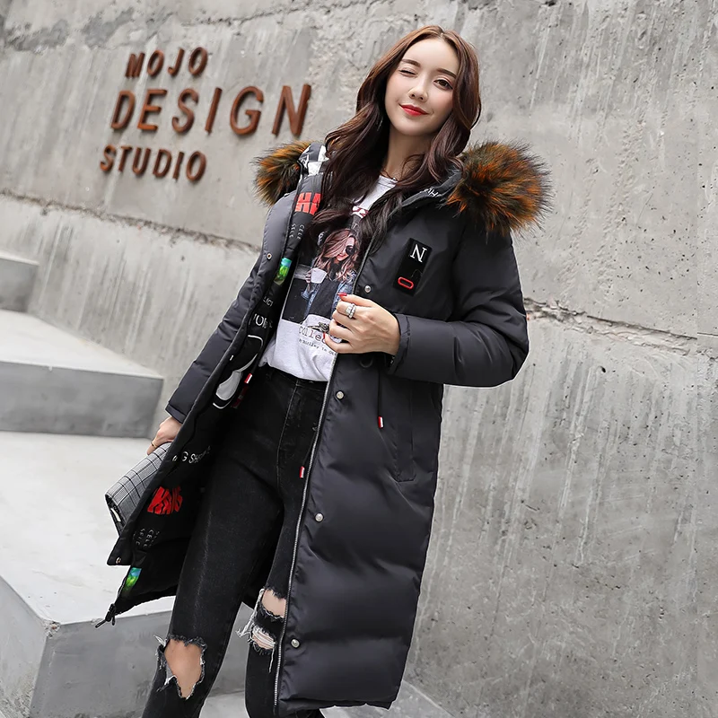 D'hiver Capuchon Manteaux Rembourré À face En Parkas Color2 Long Épaissir color1 Manteau Femme Nouveau Vestes color3 Coton Femmes Chaud Porter Double Iv4ppn