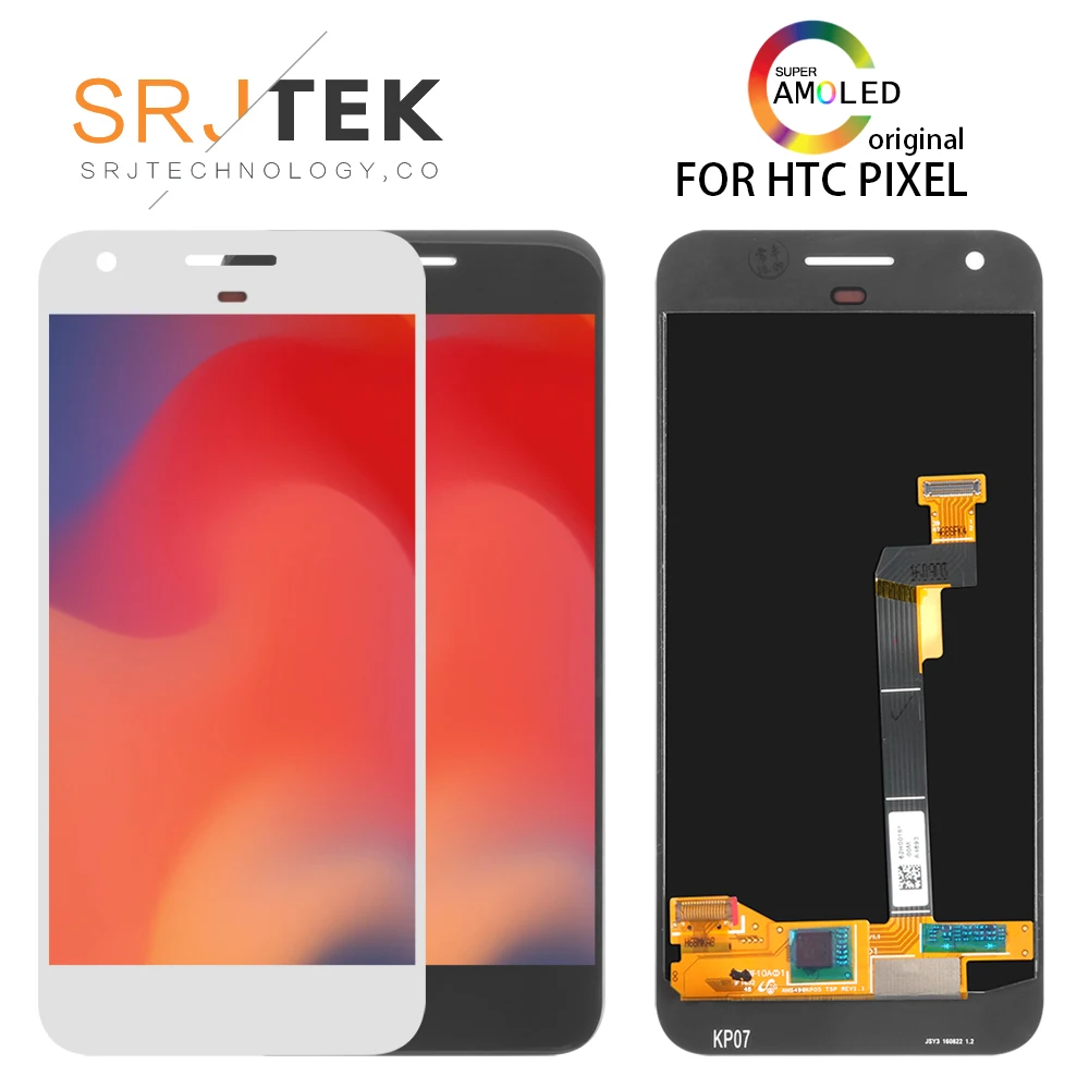 

No Dead Pixel ORIGINAL 5.0 " Display For HTC Google Pixel 1 LCD Nexus S1 Display Touch Screen Digitizer Replacement Black White
