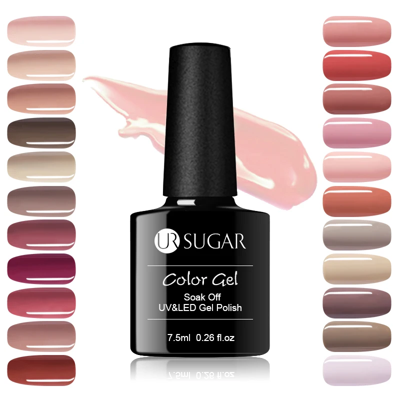 Best Chance for  UR SUGAR 7.5ml Color UV Gel Polish Pink Red Semi Permanent Soak Off UV Led Nail Art Gel Lacquer DIY