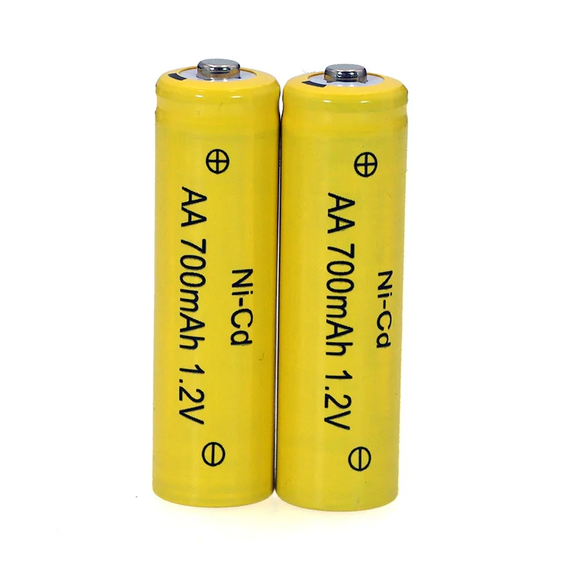 1,2 v NI-CD AA батареи 700mAh перезаряжаемые nicd батареи 1,2 V Ni-Cd aa для электрического дистанционного управления автомобиля игрушки RC ues