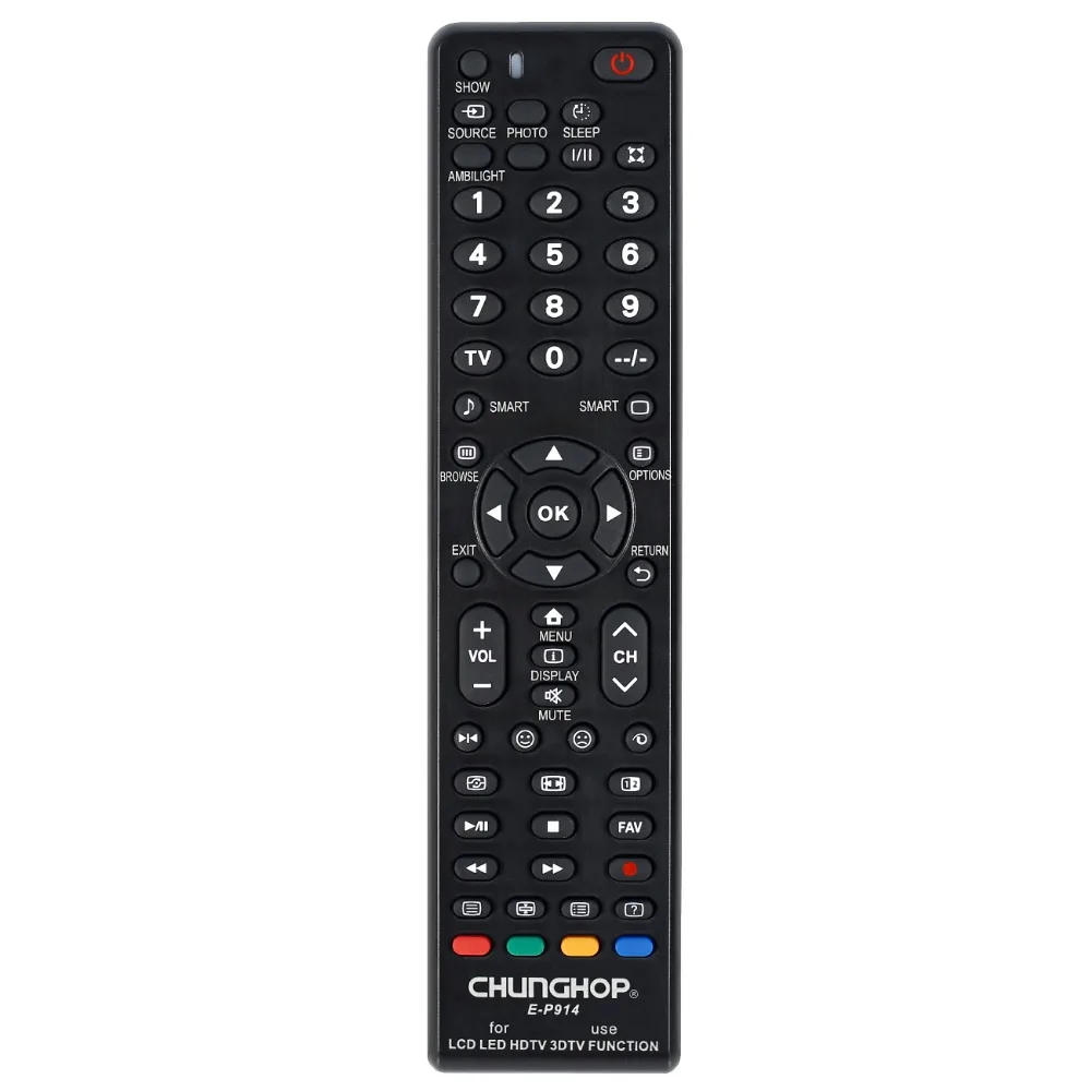 US $2 55 |chunghop Remote Control E P914 For philips Use LCD LED HDTV 3DTV Super compatibility chunghop-in Remote Controls from Consumer Electronics