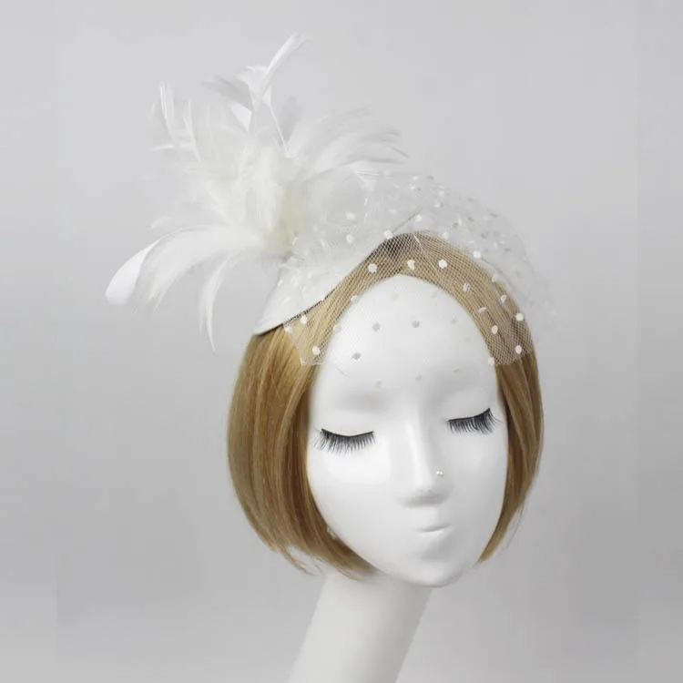 AWAYTYR ретро благородные свадебные шпильки для волос с перьями головные уборы женские вечерние банкетные кружевные заколки для волос аксессуары для волос