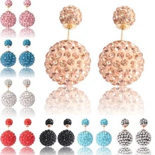 Pronuvel, высокое качество, женские серьги, Brinco Pequeno, двухсторонний Хрустальный шар для дискотеки, серьги-гвоздики, хорошее ювелирное изделие HY022