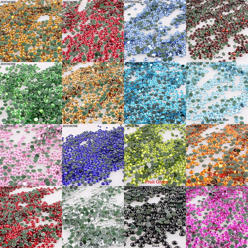 

ZOTOONE Hot Fix Resin Flatback Rhinestone Heat Transfer Designs Nail Art Crystal Rhinestones For Clothing Shoes Applique E
