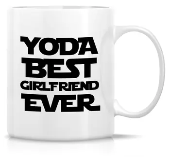 

Funny Mug Yoda Best Girlfriend Ever 11 Oz Ceramic Coffee Mug
