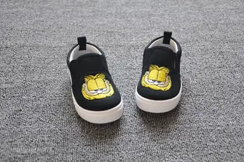 

Garfield Baby Kids Canvas Sneakers Slip-on Cartoon Shoes Light-weight Soft GIRL Breathable Sport Infantil Boys Footwear Wearable