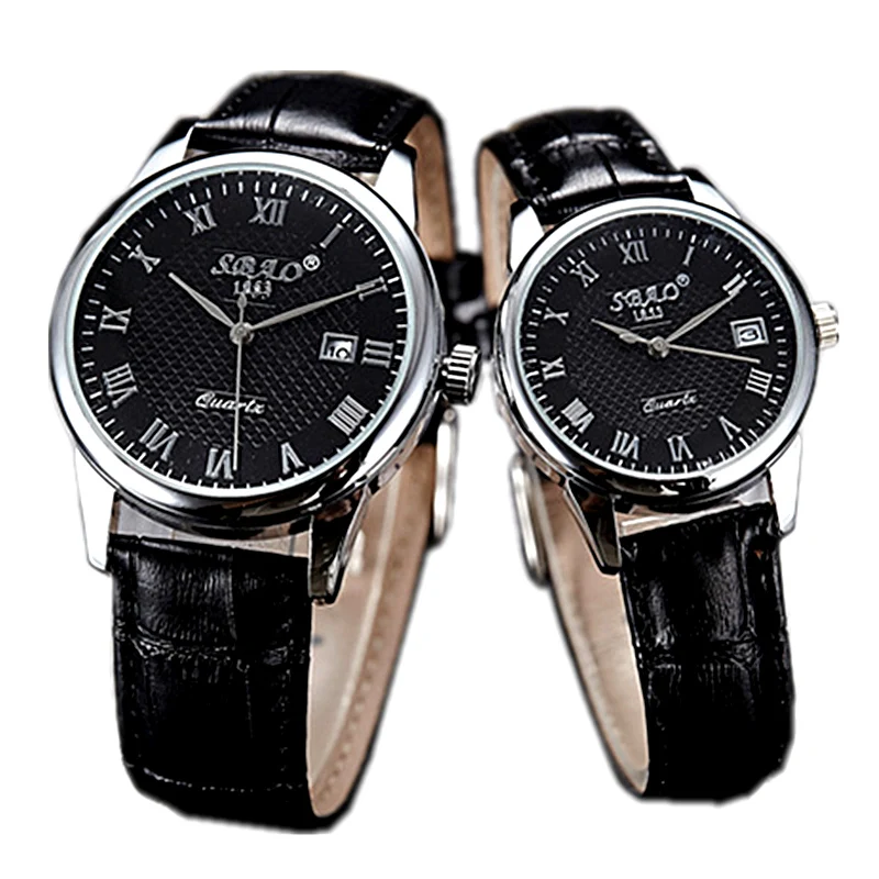 Best Leather Watches For Men New womens Hot Fashion Black Leather