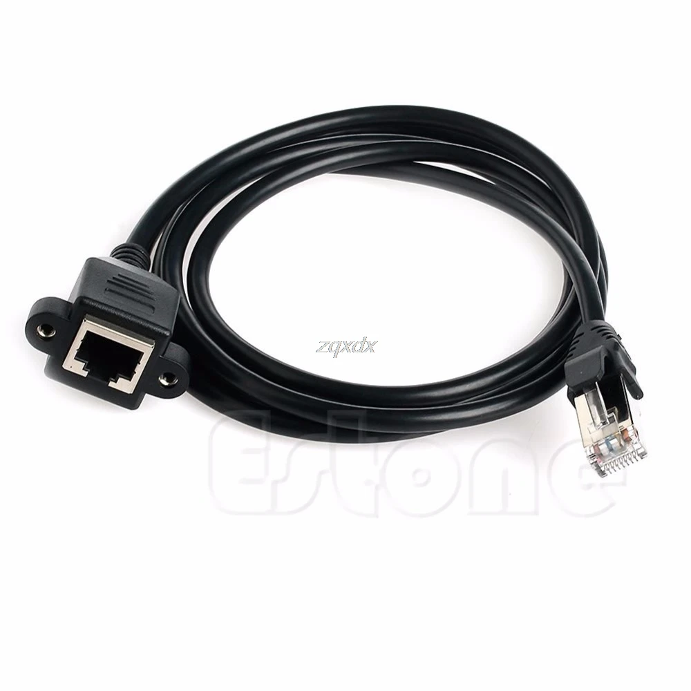 

1.5M Ethernet Internet Network LAN RJ45 Male to Female Extension Cord Cable Black New Z17 Drop ship