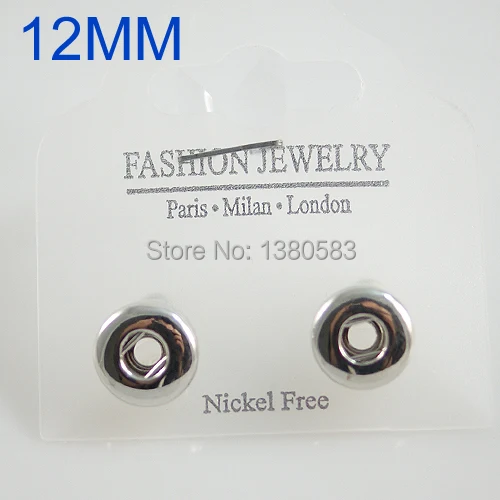 

buttons connectors Fit 12mm Snaps Earrings button Fit 12mm Snaps Rings fit snaps buttons KB0306-S