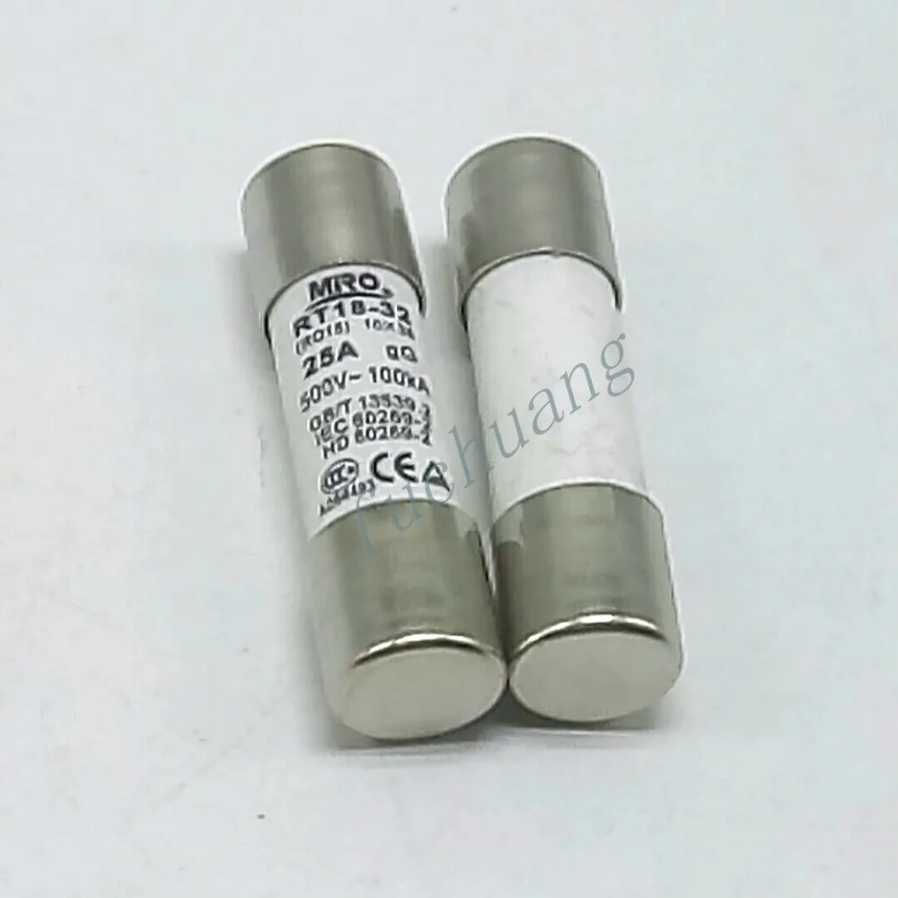 

Fusible fuse for RO15-25A (RT18-32 RT14-20) 10*38 cylinder cap fuse