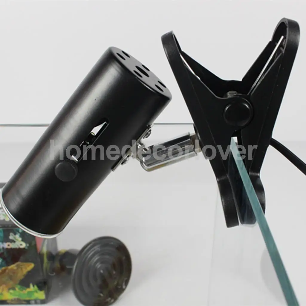 NW-02 Aquarium Reptile Light Base Holder with Clamp Ceramic Heat Lamp Stand