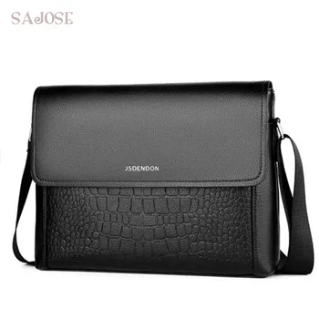 

Men's PU Leather Shoulder Bag Crossbody Bags For Men Fashion Alligator High Quality Simple Business Male Messenger Bags Handbag
