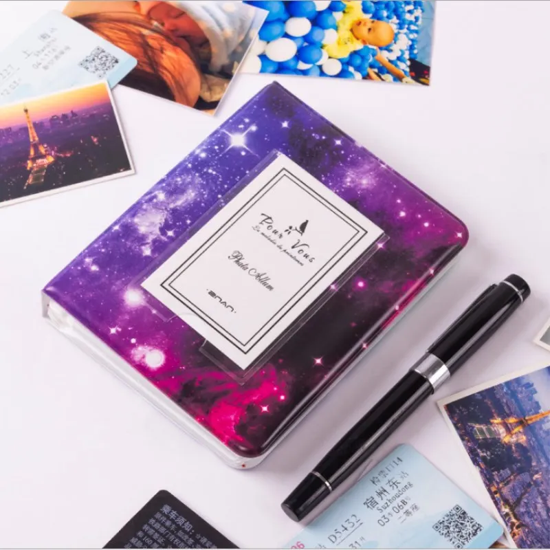 

64 Pockets Polaroid Photo Album Mini Instant Picture Case Storage For Fujifilm Instax Mini Film 8 Korea Starry Album Fotografia