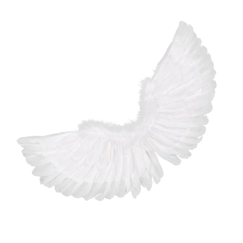 YiZYiF детский белый перо Крылья ангела для танцевальной вечеринки Косплей Костюм сценическое шоу Маскарад Карнавал Праздник нарядное платье