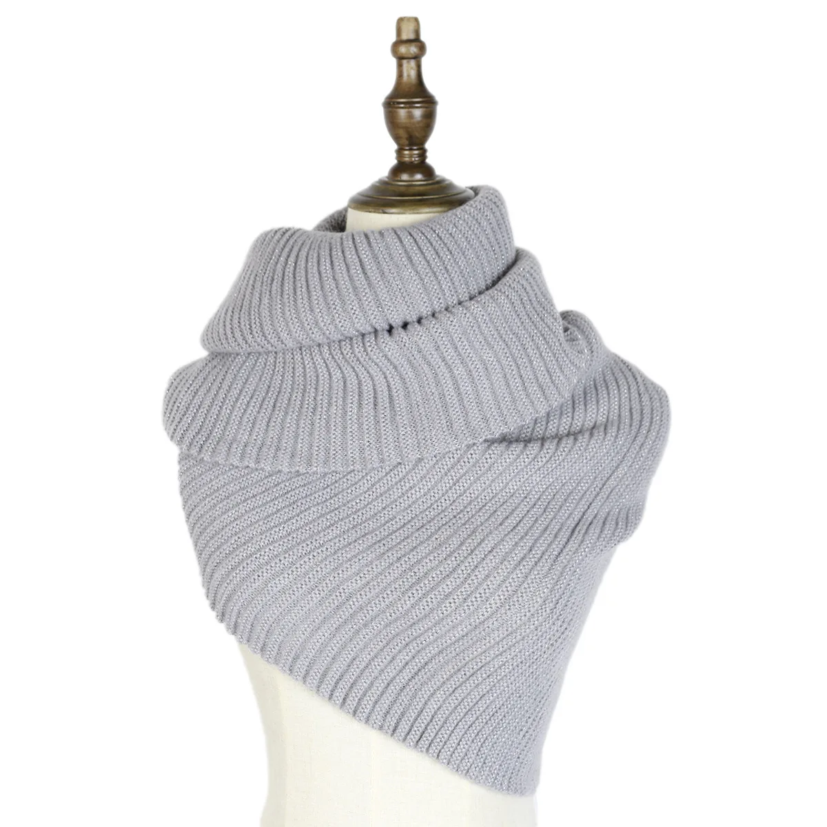 

acrylic long elastic warm shwals, wraps new pure colors gold thread knitted scarfs winter stole bufanda mujer cashmere scarf