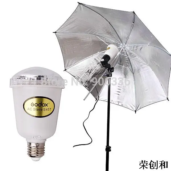 Студийный стробоскопический светильник Godox S45T E27 с винтом AC Slave Flash Strobe Bulb 45W 110V