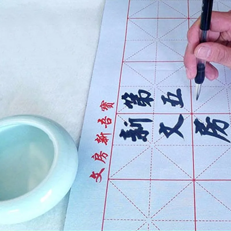 Регулируемая поршневая водная ручка-кисть для письма Китайская каллиграфия для начинающих шерстяная и шерстяная ручка для волос