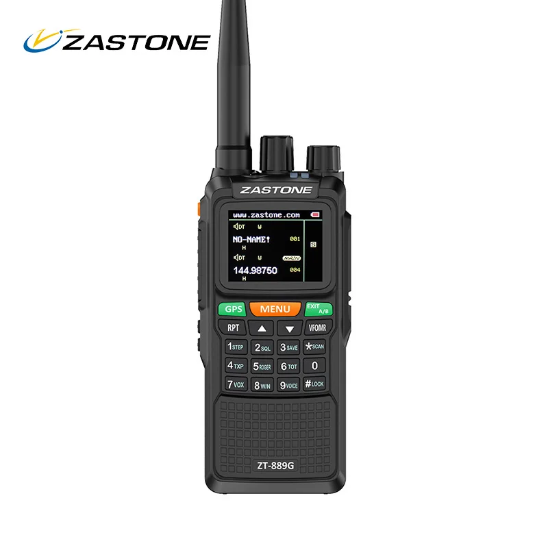 Zastone 889G gps SOS портативная рация 10 Вт 3000 мАч VHF/UHF 400-520/134-174 МГц 999CH радиопередатчик