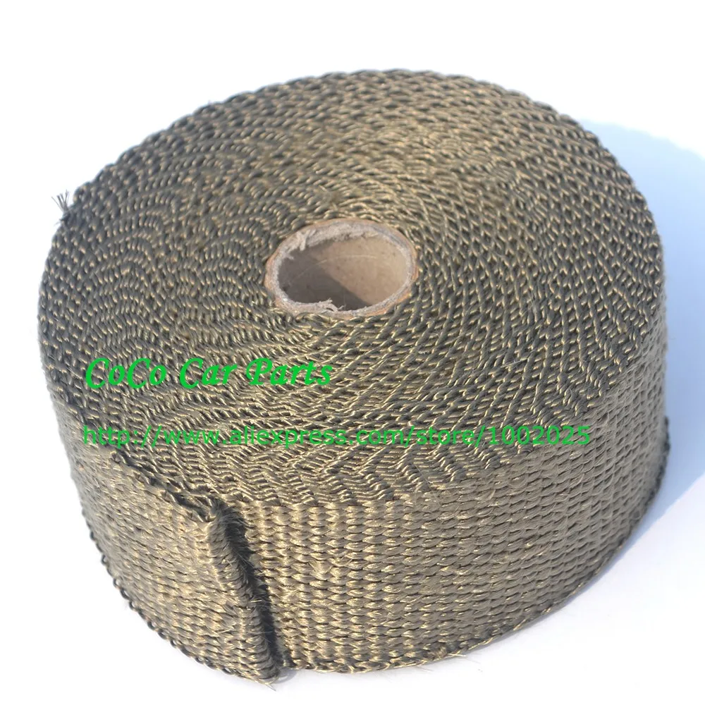 

10 meters long 2 inch width Cool It Exhaust Insulating Wrap Titanium Header Heat Wrap High Quality For Car/Motorcycle