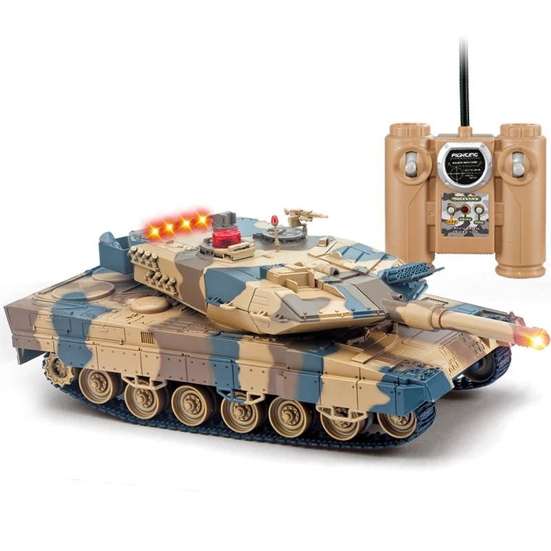

Simulation RC Battle Tank Toy 516 Voiced mode and unvoiced mode switch 2 colors optional educational toy kids best gift toy play