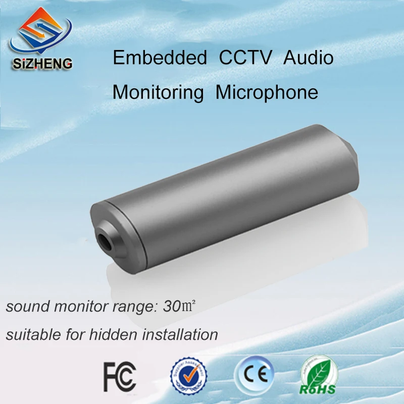 

SIZHENG COTT-C2 CCTV microphone hiding audio pick up security camera surveillance device sound monitor for ip camera