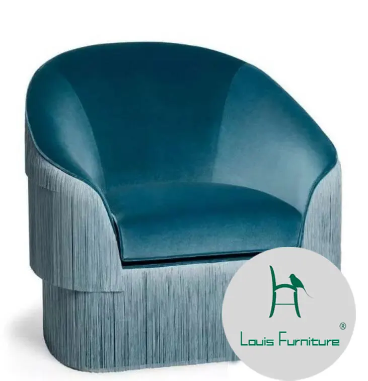 

Louis fashion Living Room Sofas Scandinavian Blue Pink Net Red Leisure tassel Spike Reception Image Designer Spot