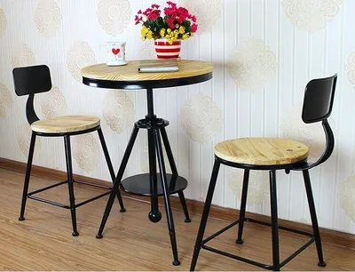 Vintage Small Round Wood Tea Cafe Tables Restaurant And Vintage Small Round Wood Tea Cafe Tables Restaurant And Chairs To Discuss Eating Dessert