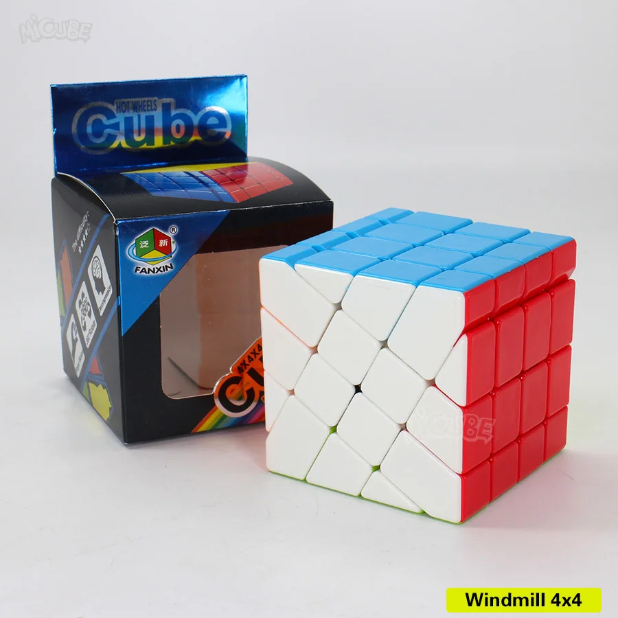 Fanxin Axis Fisher ветряная мельница 4x4 Cube Stickerless 4x4x4 Magic Cubes Higth Diffuclty профессиональная головоломка для детей