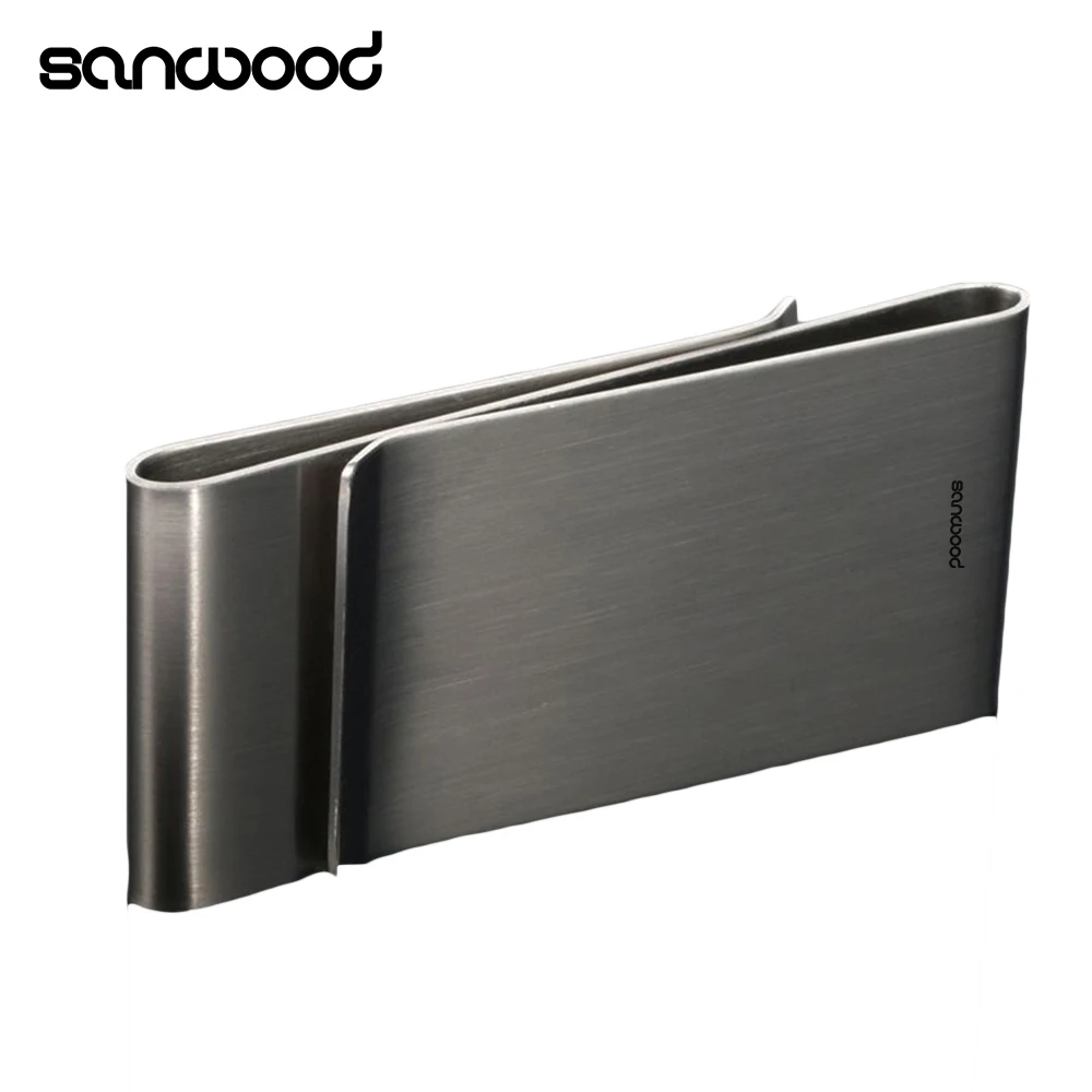 Stainless Steel Silver Color Slim Money Clip Purse Wallet Credit Card ID Holder Metal Men Cash Bill Clamp зажим для денег 2