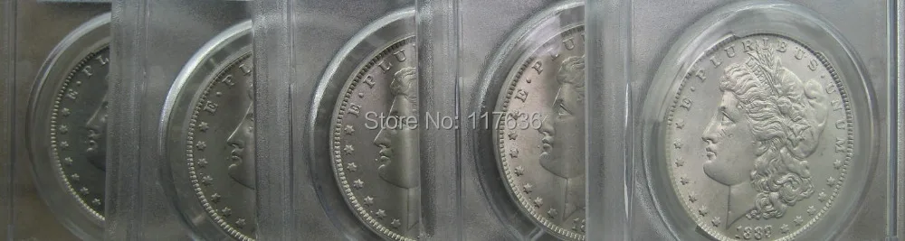 

1889-CC Morgan Dollar 90% SILVER 5 COPY COINS
