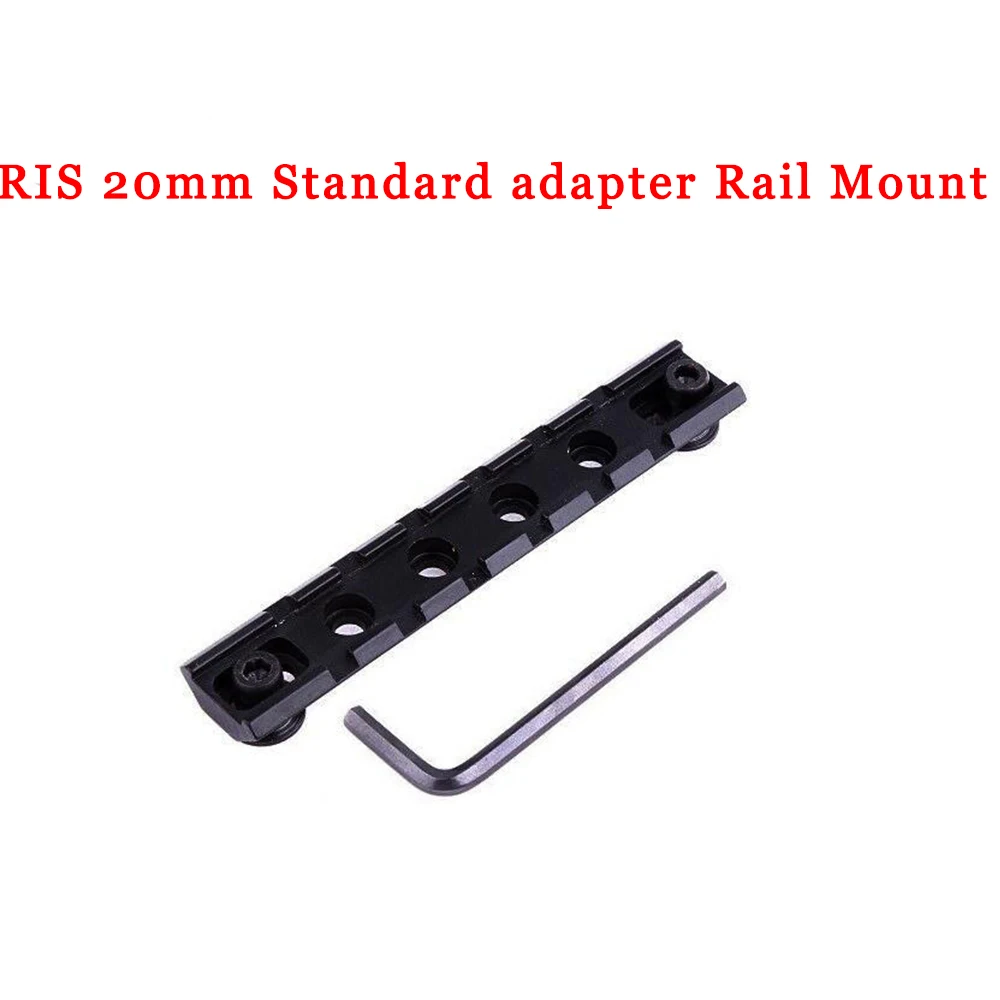 Airsoft Accessory Picatinny Weaver RIS 20mm Standard adapter Rail Mount Base And Wrench For Hunting Gun Extent Scope Mount Rail