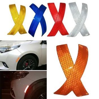 

2pc Car Eyebrow Warning anti-collision Strip Sticker For Audi A3 A4 B8 A6 Q5 C7 8v B5 Mercedes Benz W203 W204 W205 W124 W212 AMG