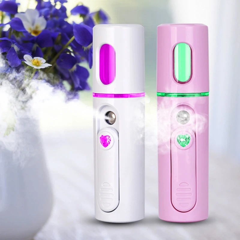 

Mini Facial Steamer Nanometer Atomization Facial Beautification Instrument Portable USB Humidifier Ultrasonic Sprayer
