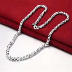 6 мм Лидер продаж Чиангмай крест ожерелье старинных цепи 925 серебро ювелирные изделия ожерелье для женщин и мужчин