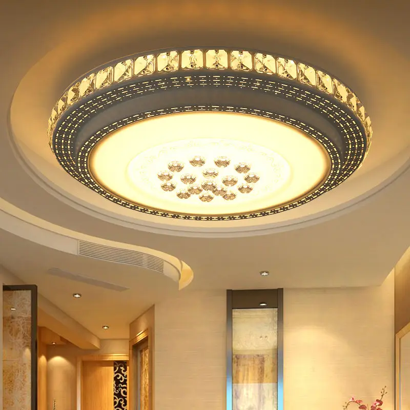 

Modern Crystal Led Ceiling Lights For Living Study room Bedroom AC85-265V lamparas de techo Modern Led Ceiling Lamp Indoor Ligh