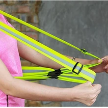 New 2pcs Cycling Vest Night Reflective Elastic Strap Safe Bicycling Vest Bike Accessories LMH66