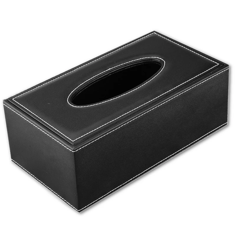 

Universal Luxury Tissue Box European Style PU Leather Home Office Hotel Car Facial Tissue Case Holder serviette papier Holder
