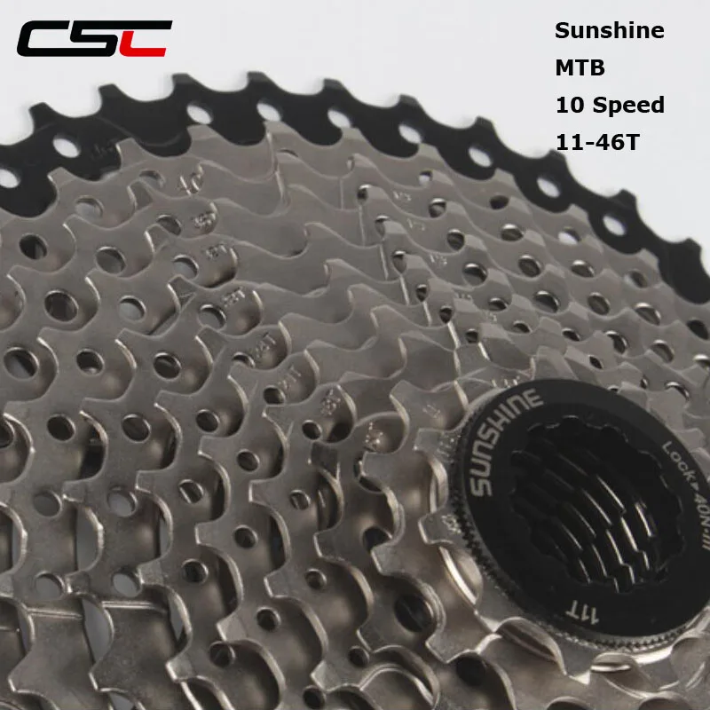 CSC Sunshine 10 скоростей 10s 11 46T широкое соотношение маховик|Храповик велосипеда| |