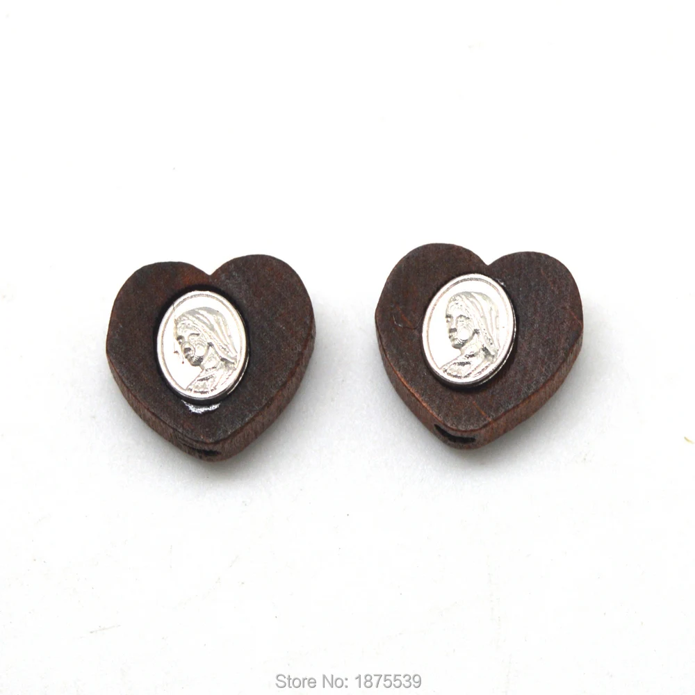 

Special Wood Rosary Centerpieces Two Side Madonna Medal