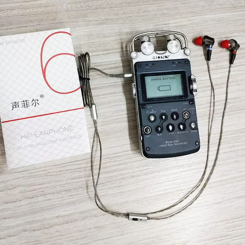 SENFER DT6 1DD+1BA+Ceramic Piezoelectric Hybrid 3 units in ear earphone mic mmcx cable for shure se535 earbuds earplug headset