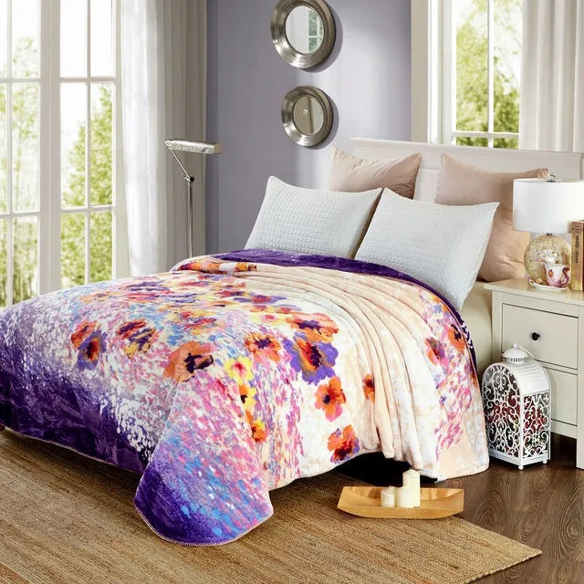 U miss Spring and Autumn 100 Polyester Spanisht Cover Flannel Blanket