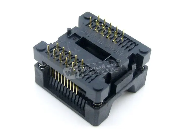 OTS-20(28)-1.27-04 SOP20 SO20 SOIC20 Enplas IC Test & Burn-in Socket Programmer Adapter 7.5mm Width 1.27mm Pitch