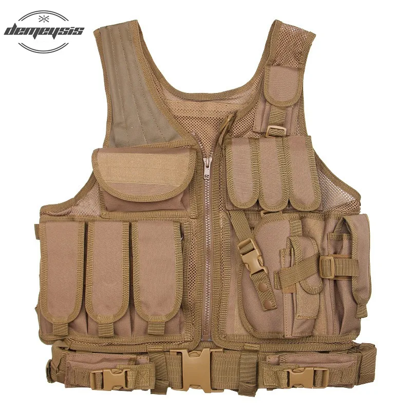 

Outdoor Tactical Vest Military Combat Army Nylon Airsoft Paintball War Game Vest Camouflage Hunting Vest