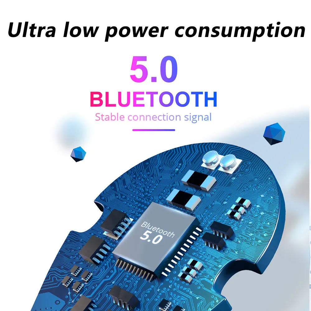 Беспроводные наушники вкладыши FONKEN TWS Bluetooth 5 0 гарнитура мини для телефона со