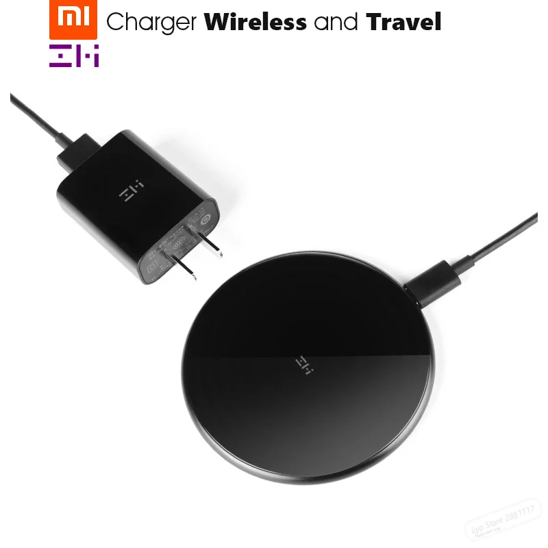 Оригинальное Беспроводное зарядное устройство Xiaomi ZMI умный выход для MIX 2S / iPhon Galaxy