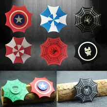 Зонт стиль Человек-паук Капитан Америка Железный человек каминный Спиннер ручной Спиннер для лучшего фокуса аутизм СДВГ игрушки для снятия стресса