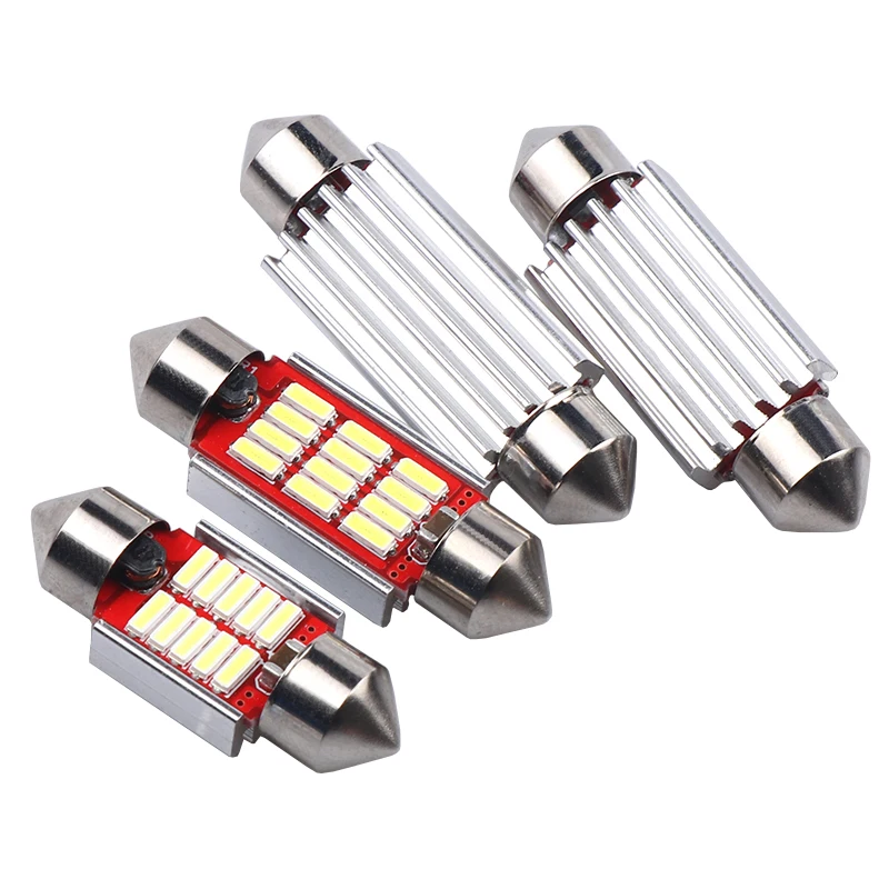 Лама светодиодная автомобильная Festoon 31/36/39/42 мм C5W C10W сверхъяркая 4014 SMD без ошибок