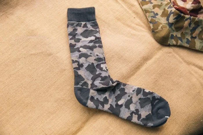 PEONFLY Long Canister Men cotton Camouflage happy funny Tide Socks calcetines meias masculino 1pairs - Цвет: gray