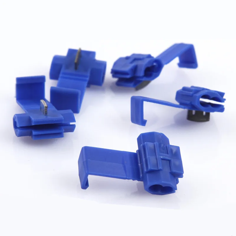 50pcs Cable Crimp Connectors Quick Splice Snap Lock Electrical Wire Terminals Red/Blue/Yellow